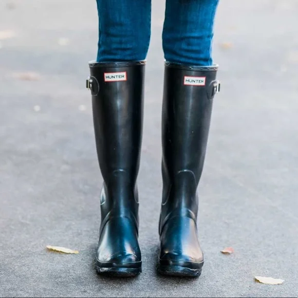 Hunter | Shoes | Hunter Knee High Black Rain Boots | Poshmark
